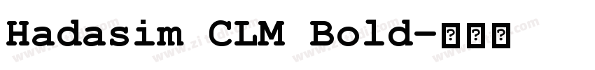 Hadasim CLM Bold字体转换 Hadasim CLM Bold字体转换